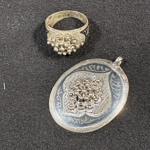 Antik silber schmuck set - antik,