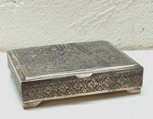 Orientalisch box dose silber - dose,