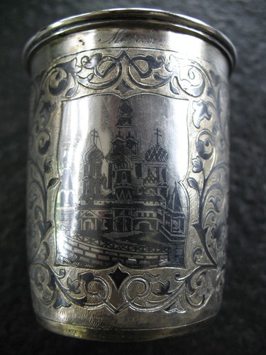 Becher silber 875 russland - becher,