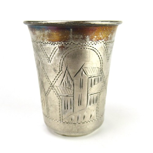 Russischer becher aus silber - becher,