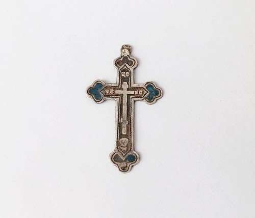 Antikes silbernes brustkreuz - silbernes,